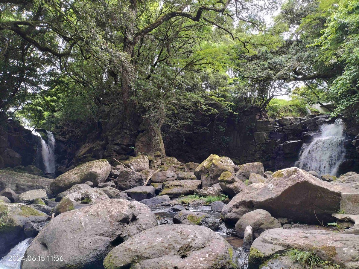 RETURN_HORNET's tweet image. #ホーネット250
天気予報が雨から曇りに
変わったので、急遽ソロツー
滝巡り&amp;amp;SPA直入へ