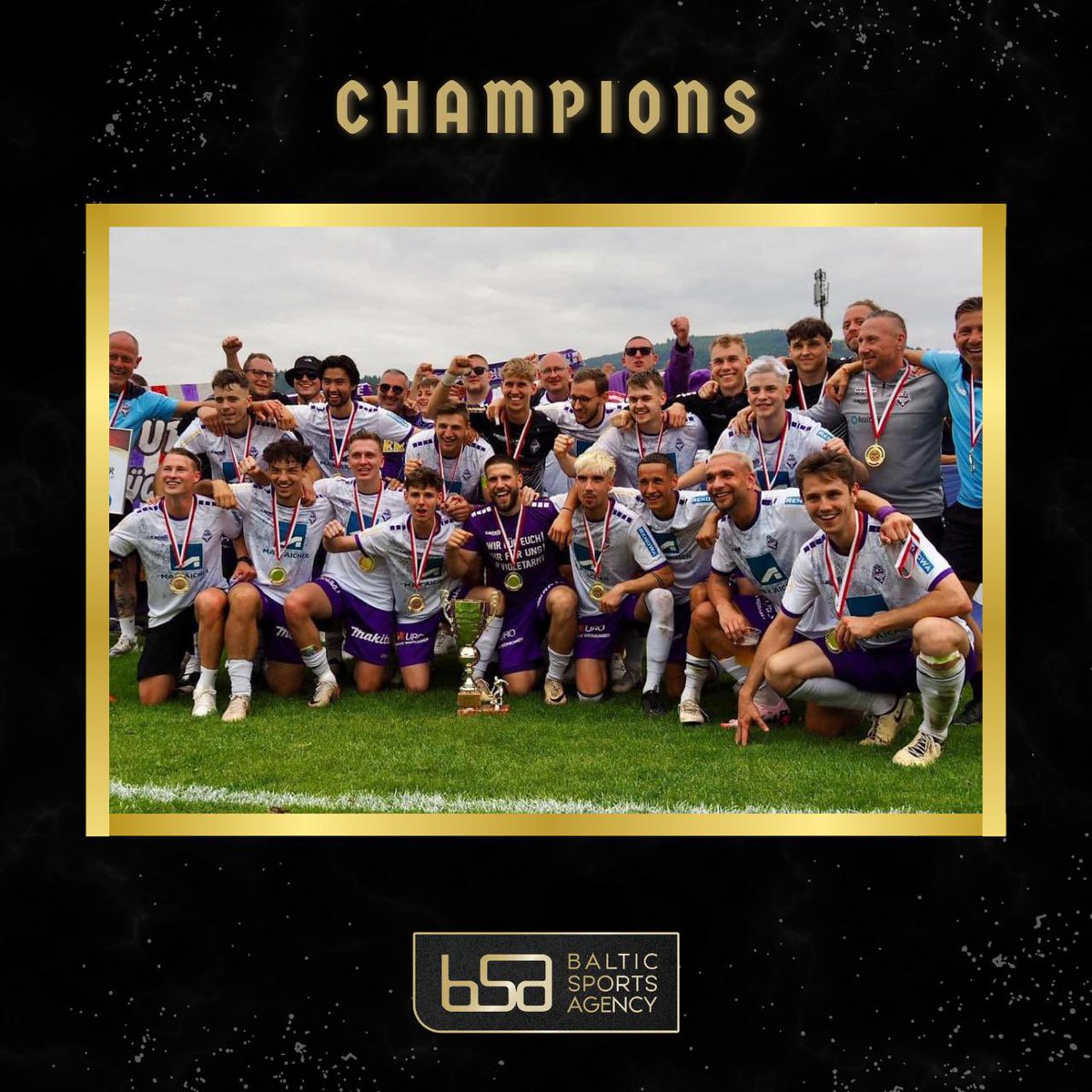 Congratulations to Latvian youth national Kristofers Jamonts and SV Austria Salzburg for becoming the league champions 2023/2024! ⚽️👊 #teamBSA