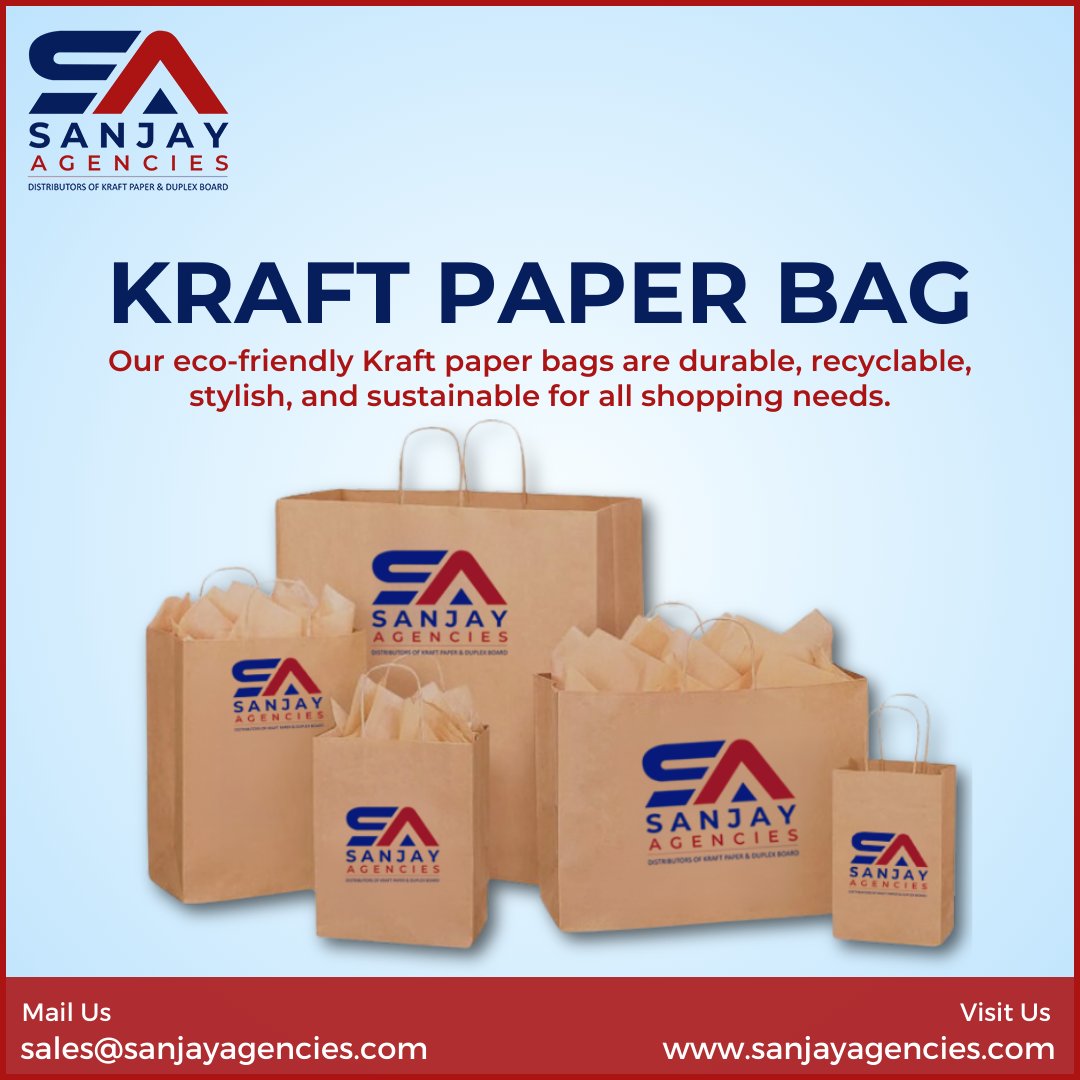 sanjay_agencies's tweet image. Eco-friendly and stylish, our Kraft paper bags are perfect for your sustainable packaging needs. Join us in making a greener choice!

#EcoFriendly #PremiumPaper #paperbags #QualityPackaging #GreenSolutions #EcoPackaging #SanjayAgencie #kraftpaper #kraftpaperbags #recyclable