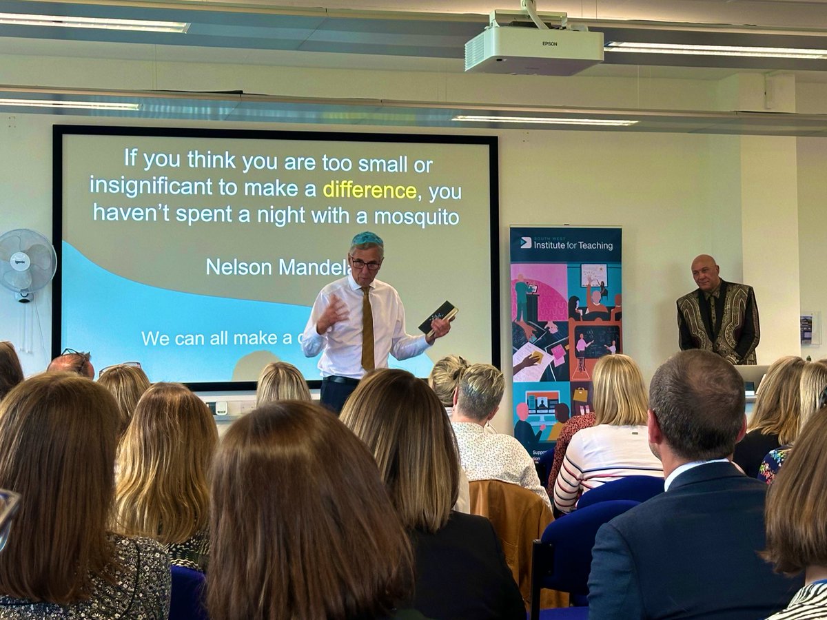 An incredibly inspiring and thought-provoking day at the <a href="/SouthWestIFT/">South West Institute for Teaching</a> Summer Conference earlier this week. Incredible leaders doing amazing things. <a href="/pauldixtweets/">Paul Dix</a>  <a href="/NavSanghara/">Nav Sanghara</a> <a href="/miss_mcinerney/">Laura McInerney</a> <a href="/iamchrislubbe/">Chris Lubbe</a>

‘If you want to be the leader, be the bridge.’
#SWIFTconf24 #humbled