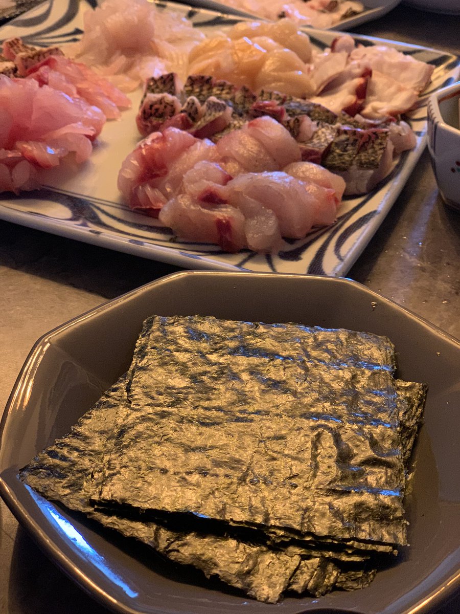 友人宅で手巻き寿司パーティー
日本酒が進む