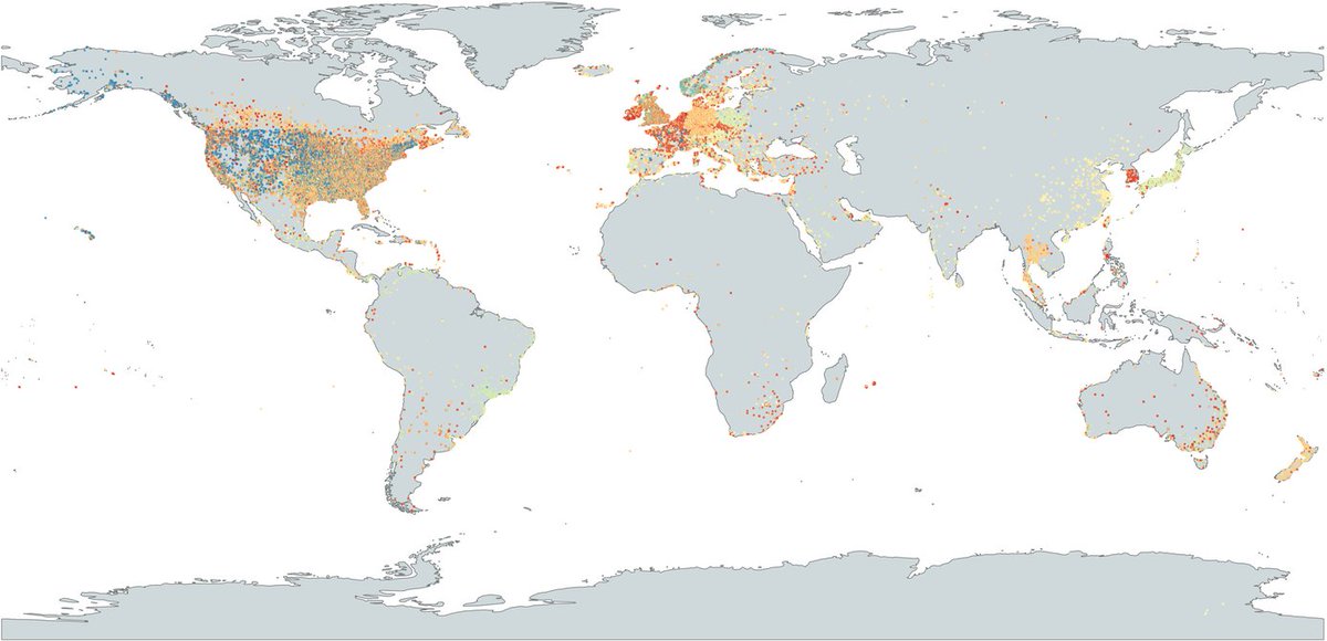 mirbole01's tweet image. Géodonnées et vision du monde commercial à travers Internet (#Geodata et #BlancsDesCartes)
Le projet All The Places extrait les données concernant les « emplacements de magasins »  à partir de sites web du monde entier
alltheplaces.xyz
1/