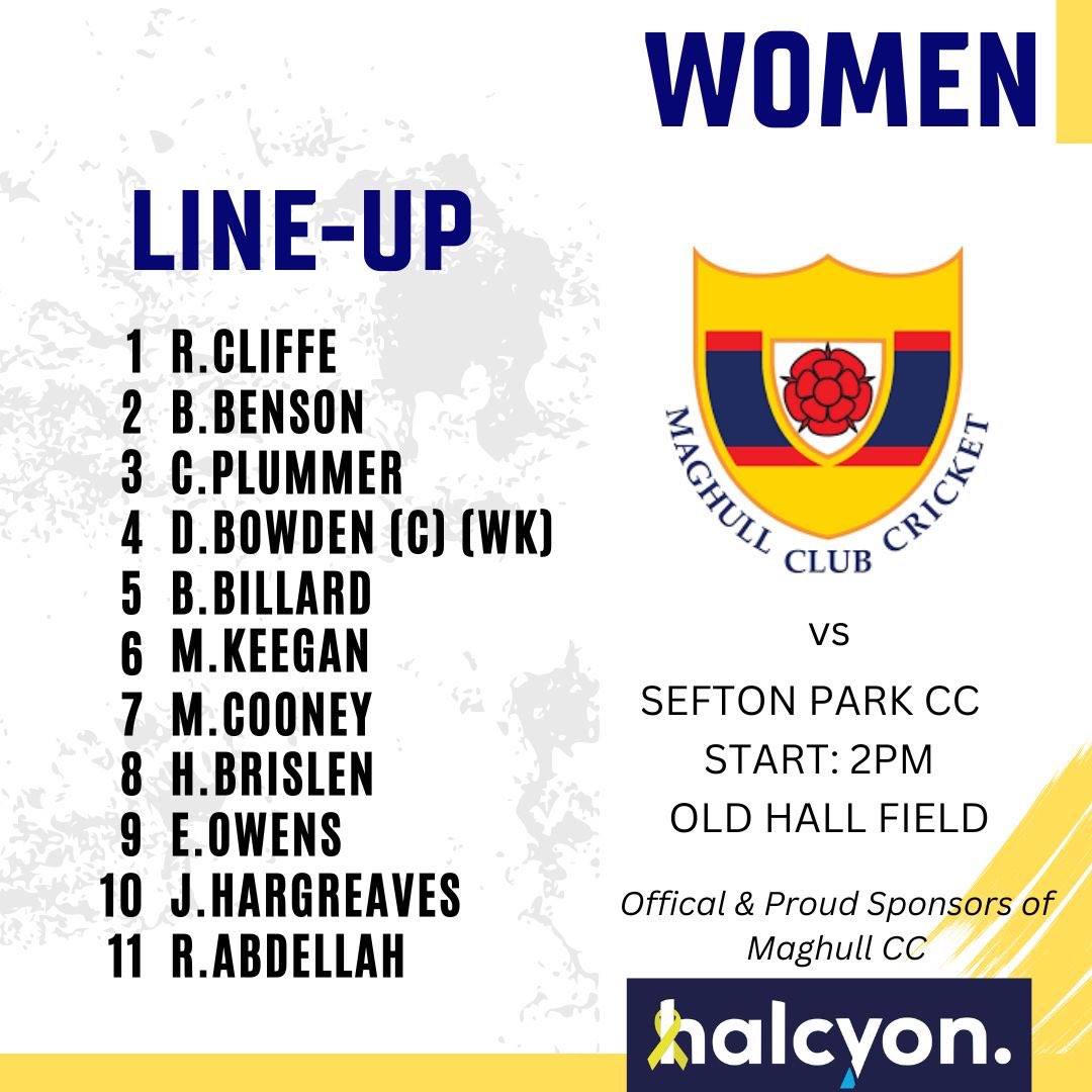Maghull Cricket Club (@maghullcc) on Twitter photo The <a href="/MaghullCCWomen/">Maghull CC Women</a> are in T20 action on Sunday at home to <a href="/seftonparkcc/">Sefton Park CC</a> . The team news is in! The <a href="/MaghullCCWomen/">Maghull CC Women</a> are in T20 action on Sunday at home to <a href="/seftonparkcc/">Sefton Park CC</a> . The team news is in!