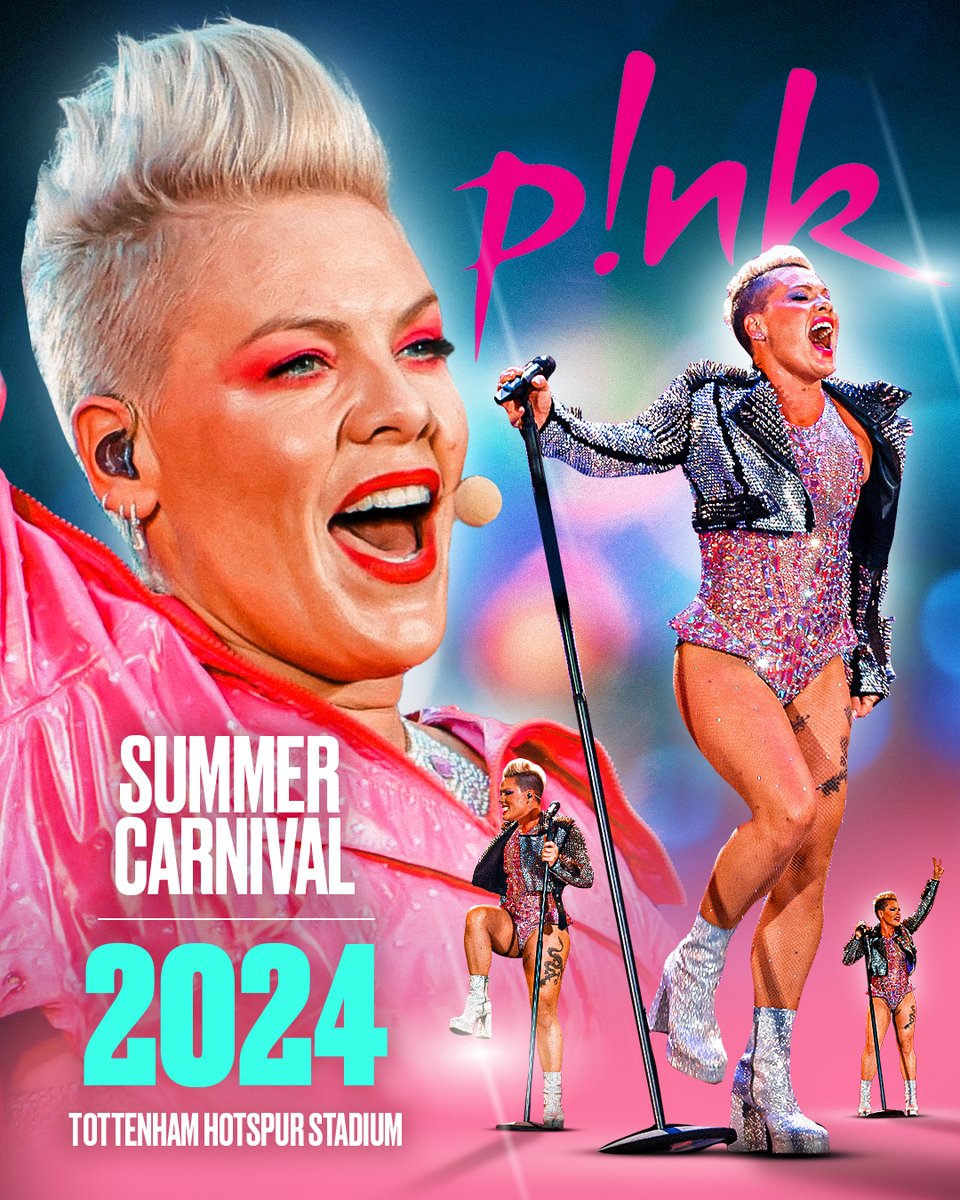 The P!NK Summer Carnival has arrived at Tottenham Hotspur Stadium! 🩷

Let's get the party started... 🎶