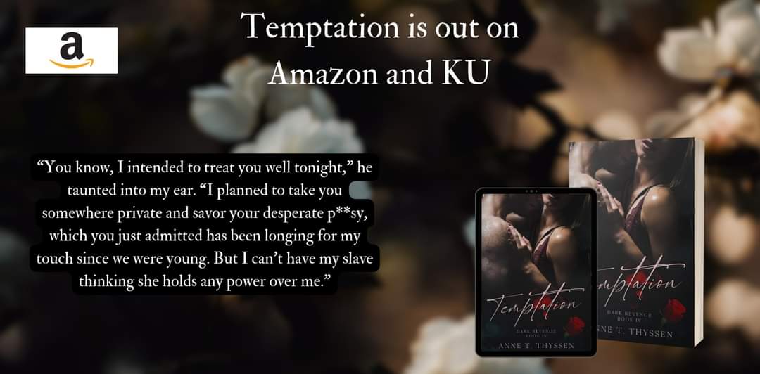 annetthyssen's tweet photo. #book #amazon #bookinstagram
#booktok #booktwitter
Temptation is now out on Amazon and KU https://t.co/uPg7XEk2pH