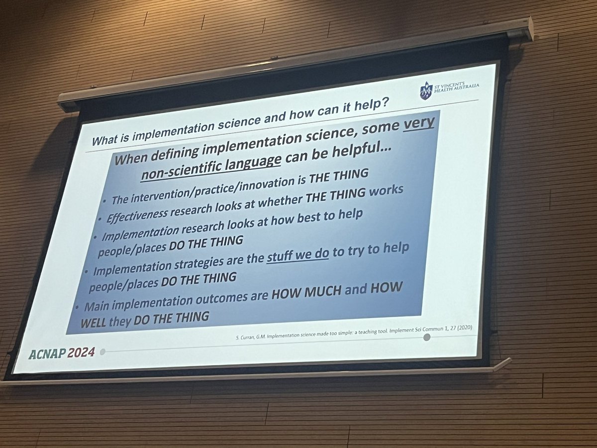 2tbueser's tweet image. Gr8 talk fr @NicStraiton on #implementationscience to enable translation in CVD #research 

@ACNAPPresident #ACNAP2024