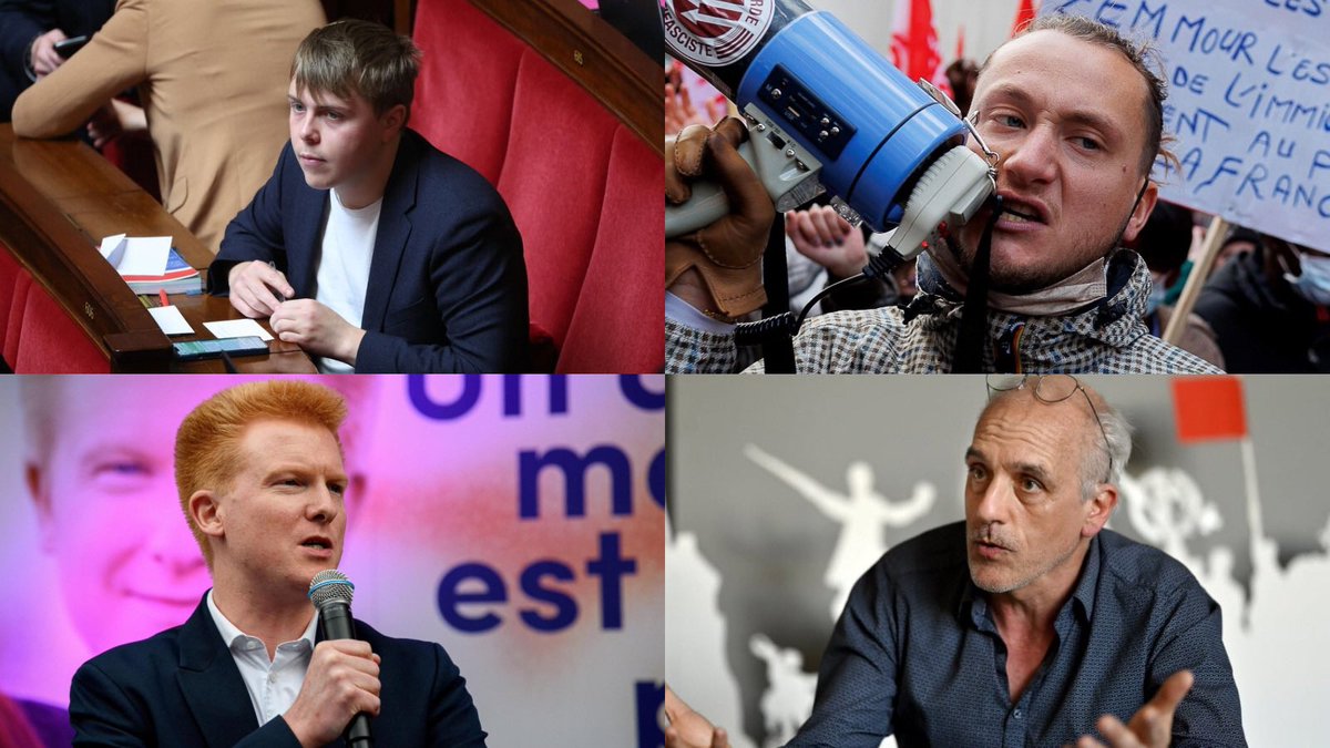 Pour être investi par le #frontPopulaireAntisémite il faut un bon casier plutôt qu’un bon CV : Adrien Quatennens condamné pour violences conjugales, Philippe Poutou apologie du terrorisme, Louis Boyard ancien dealer et Raphaël Arnault fiché S. C’est avec ça que la gauche roule en