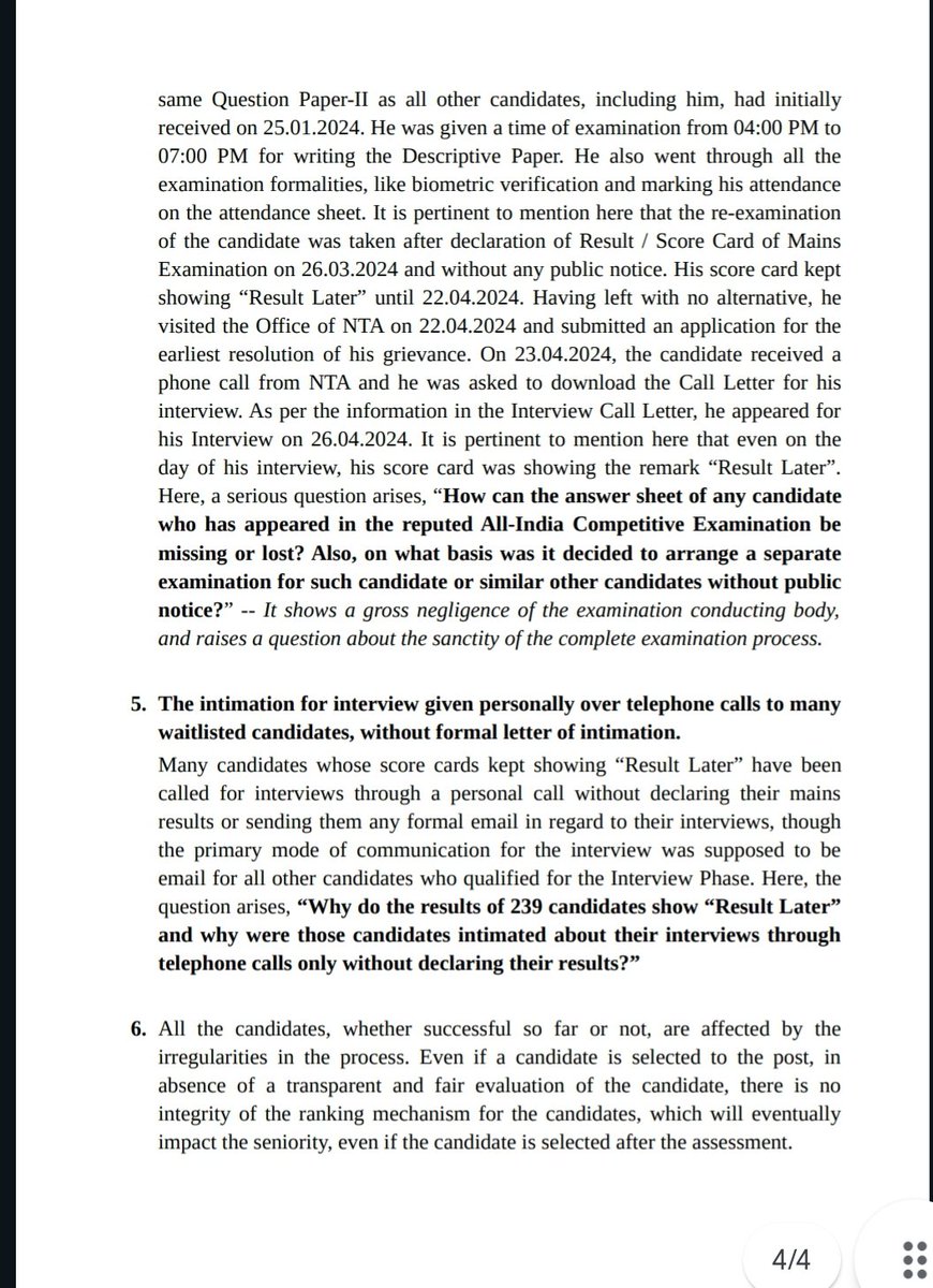 vivek24_singh's tweet image. #CGPDTM_Scam
#NTA_Scam
#CGPDTM 
@DPIITGoI @cgpdtm_india @unnatpandit 
NTA committed several irregularities throughout the recruitment process of &quot;Examiner of Patents and Designs&quot; (Group &apos;A&apos;) to give undue advantage to a few candidates.
An independent inquiry must take place.