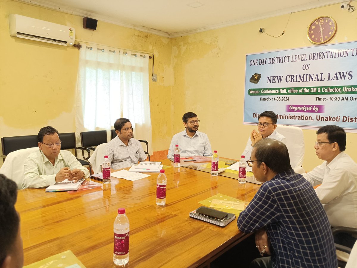 SIPARD1's tweet photo. Glimpse of "One day sensitization on New Criminal Laws 2023 by DLMT team Sepahijala and Unakoti" https://t.co/6BZjbEnXF5