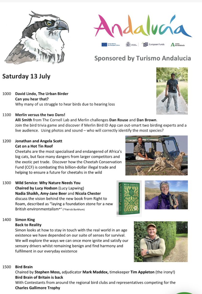 <a href="/GlobalBirdfair/">Global Birdfair</a> so much to do and so much to see and enjoy , check
Out Our website globalbirdfair.org for all events 
And then choose which day or all 3 to buy your early bird tickets  gbf.yourticketpurchase.com/p/globalbirdfa…  repost and spread the word   thank you 
<a href="/Natures_Voice/">RSPB</a>