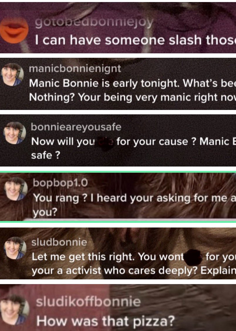 NotyourBonnie's tweet photo. Is perjury legal now? How about impersonation, defamation, and death threats?

For the last two years I have been the victim of an elaborate smear campaign led by and participated in by multiple parties including a massive controversial social influencer who has garnered billions of views.  

Who am I? That’s what should alarm you. Look at the size of my platform. Odds are, you’ve never heard of me. 
So why have multiple parties worked to destroy my life and drain my bank account?

I am currently working to right all wrongs that have been done including in the actual court and the court of public opinion. 

I hope you will follow my series “ACTIVIST” which I have up on TikTok, YouTube and Instagram.

#smearcampaign #influencer #likee  #bebopandbebe #notyourbonnie #perjury #lawsuit #antislapp 
#tiktok