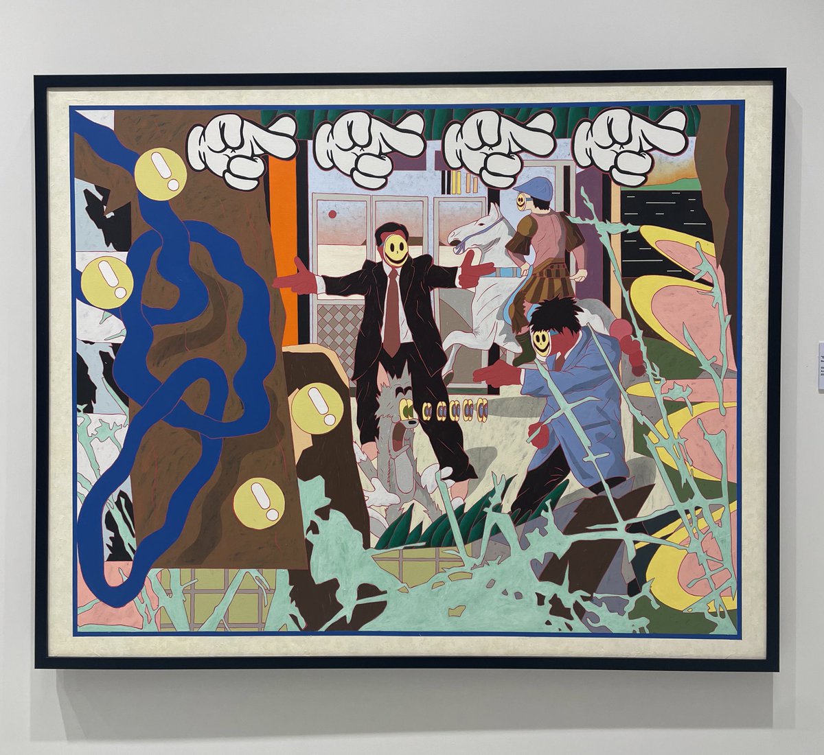 ☕️GM
Business talk no.2
Acrylic on linen 
120x150cm 

Dm for price
Exhibition with madskill gallery bkk