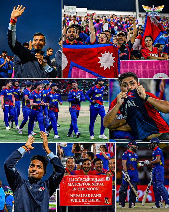 Nepal and their fans - a bond unlike any other 😍🙌 📹 Credits: Twitter/LucknowIPL