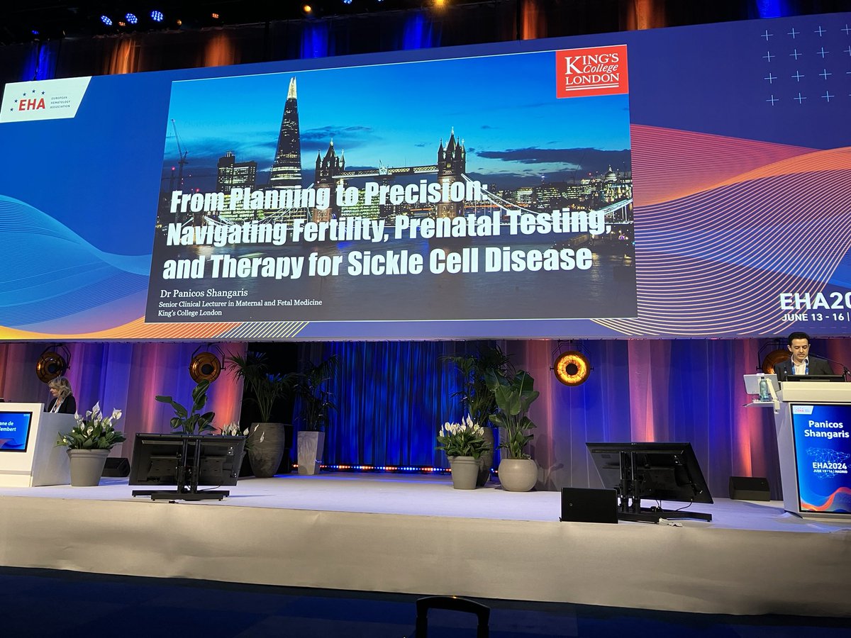 Sara El Hoss (@elhoss_sara) on Twitter photo An excellent talk about prenatal testing in sickle cell disease by <a href="/pshangaris/">Panicos Shangaris, PhD</a> in the #EHA2024 <a href="/EHA_Hematology/">European Hematology Association</a> An excellent talk about prenatal testing in sickle cell disease by <a href="/pshangaris/">Panicos Shangaris, PhD</a> in the #EHA2024 <a href="/EHA_Hematology/">European Hematology Association</a>