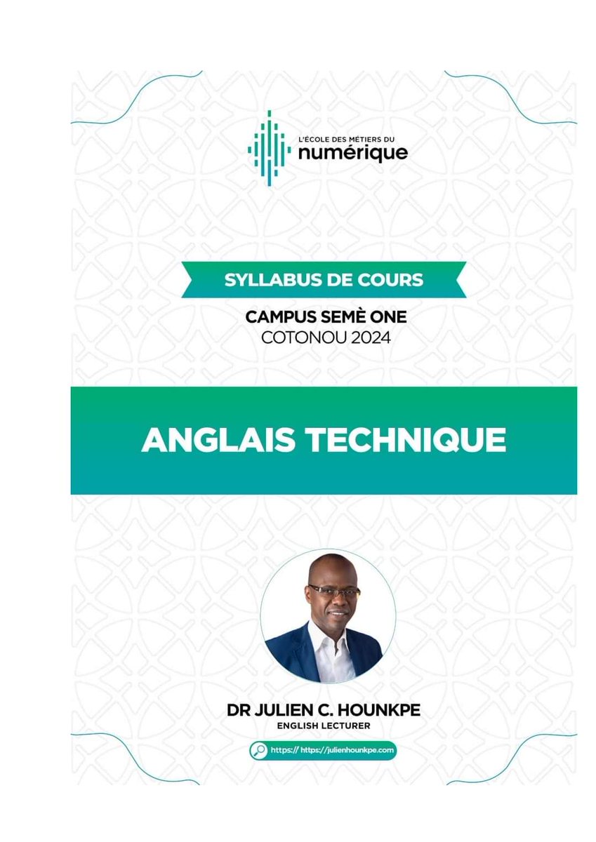 hounkpej's tweet photo. ✅ Intervention à la formation "Référent Digital" de l'Ecole des Métiers du Numérique @SemeCity
#BeninNumerique #ReferentDigital #Anglais https://t.co/VIrJk2ODgL