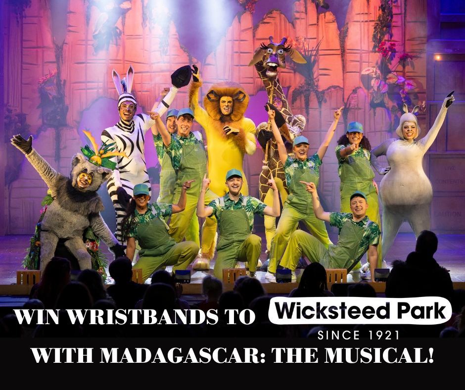 Be in for a chance to win a crack-a-lackin’ prize worth £100!

We’re teaming up with <a href="/Wicksteed/">Paul Wicksteed</a> Park to give away day entry wristbands for 10 families!

All you have to do? Have a ticket to Madagascar: The Musical!

Visit our Facebook or Instagram for the full details!