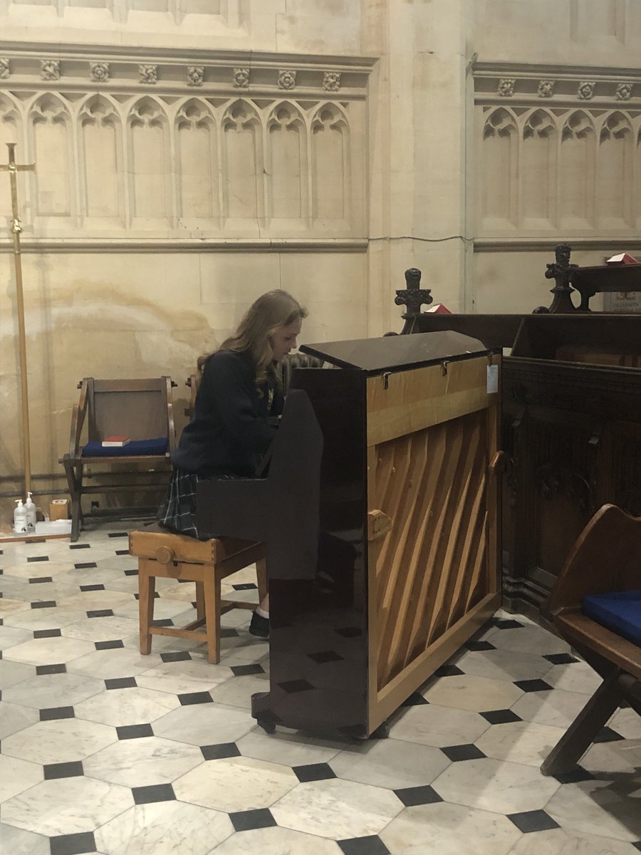 Thank you to <a href="/LeysBarker/">Barker House</a> Music Scholar Anna for a delightful performance of Debussy’s ‘The girl with the flaxen hair’ in chapel yesterday at @LeysCambridge. Bravo!