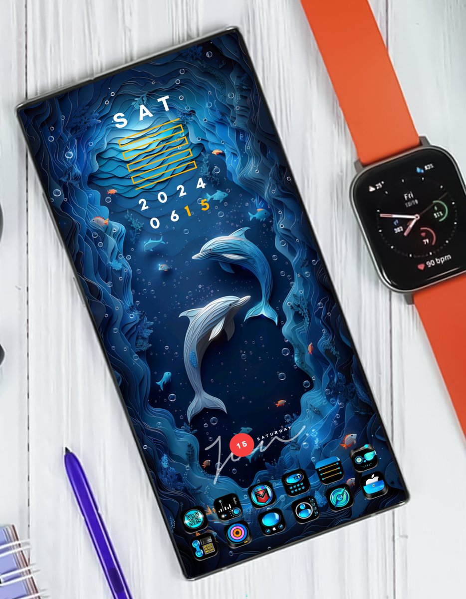 MyLoveJewels's tweet photo. 🌟 Today! My #homescreen 👊😍
🔷 Theme : #Blue_Ocean
🔷 Widget : @ppickCH
🔷 Wallpaper : @AndroidTools3
#MyIconPacks
#BlueOcean
#wallpaper https://t.co/8tzJaxE8fA