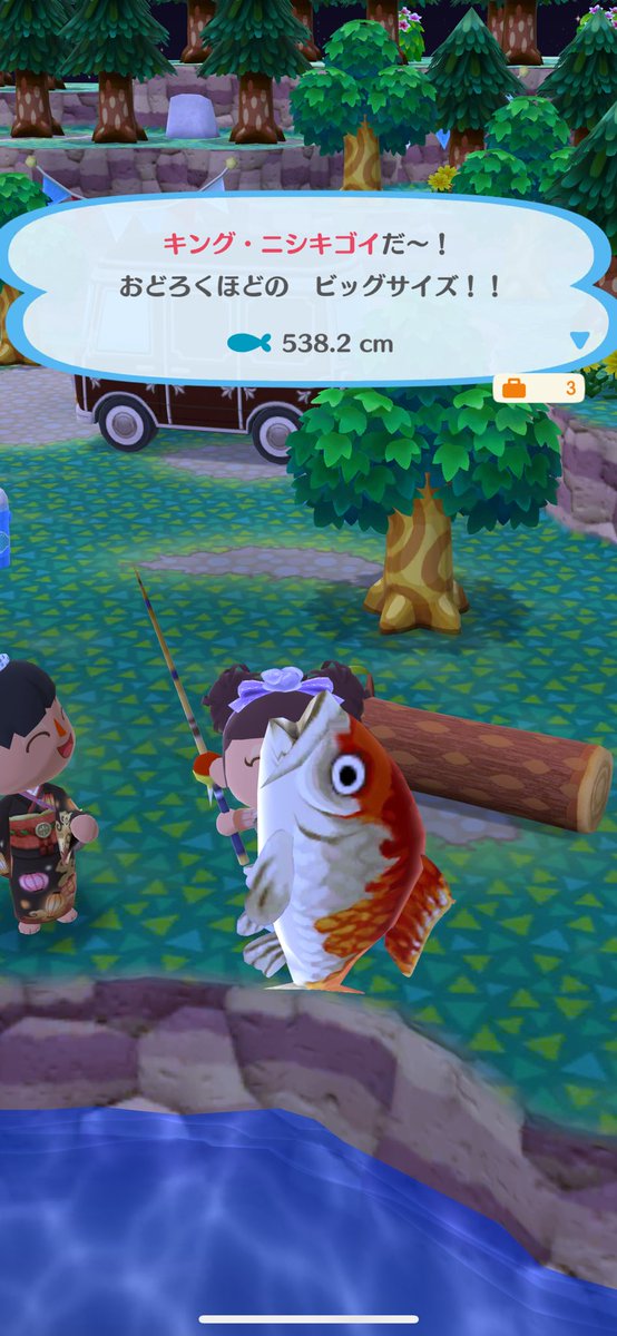 children6666's tweet photo. 久しぶりにゲット🐟
#ポケ森 https://t.co/ucVRAYRmvL
