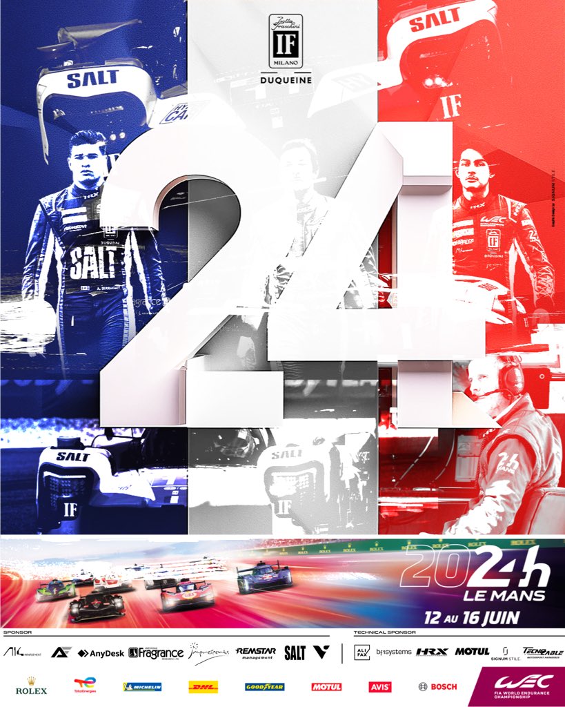 Isotta Fraschini Duqueine (@ifduqueine) on Twitter photo It’s RACE DAY!🔥
The most exciting 24 hours of our championship are about to begin…
We can’t wait to get on the track!
<a href="/24hoursoflemans/">24 Hours of Le Mans</a> <a href="/FIAWEC/">FIA World Endurance Championship</a>
#IsottaFraschiniDuqueine #WEC #LeMans24 It’s RACE DAY!🔥
The most exciting 24 hours of our championship are about to begin…
We can’t wait to get on the track!
<a href="/24hoursoflemans/">24 Hours of Le Mans</a> <a href="/FIAWEC/">FIA World Endurance Championship</a>
#IsottaFraschiniDuqueine #WEC #LeMans24