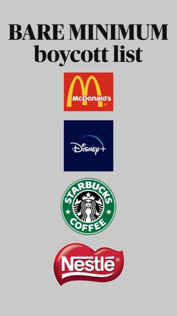 The best boycott list for the beginning!