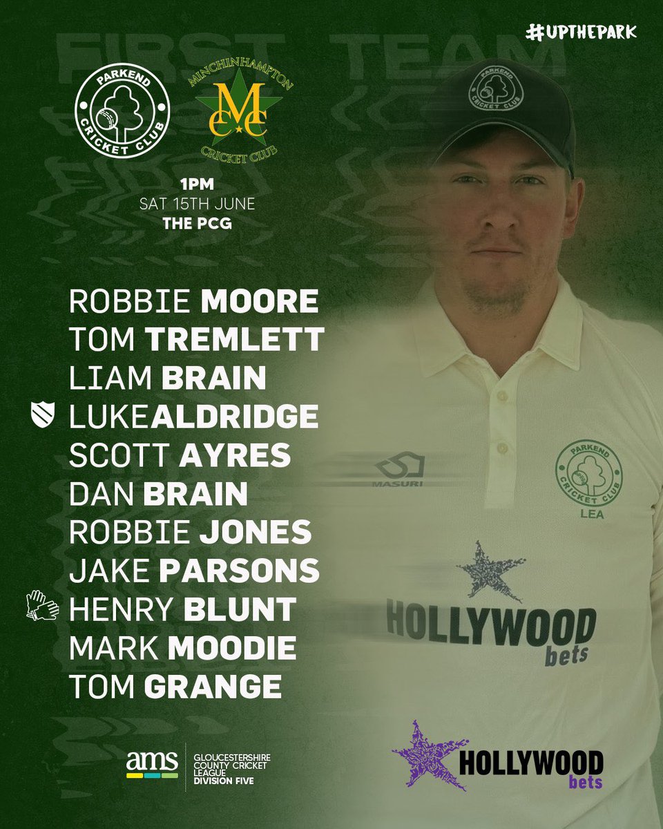 Game day - providing it stops raining ☔️!!! Just the one game today as the firsts welcome <a href="/minchcc/">Minchinhampton CC</a> ! The 2s face Bream tomorrow providing the weather sorts its act out! #upthepark