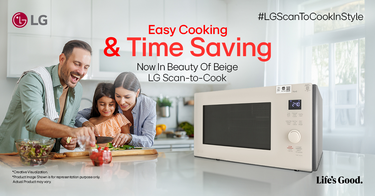 LGIndia's tweet photo. Embrace the culinary future with the all-new LG Microwave Oven! Packed with intelligent features like WiFi, Scan to Cook technology, Charcoal Light Heater, and more, this sleek appliance elevates kitchen sophistication.
#LGScanToCookInStyle #LGIndia #LifesGood #LGMicrowave https://t.co/wjyQ7RIUWC