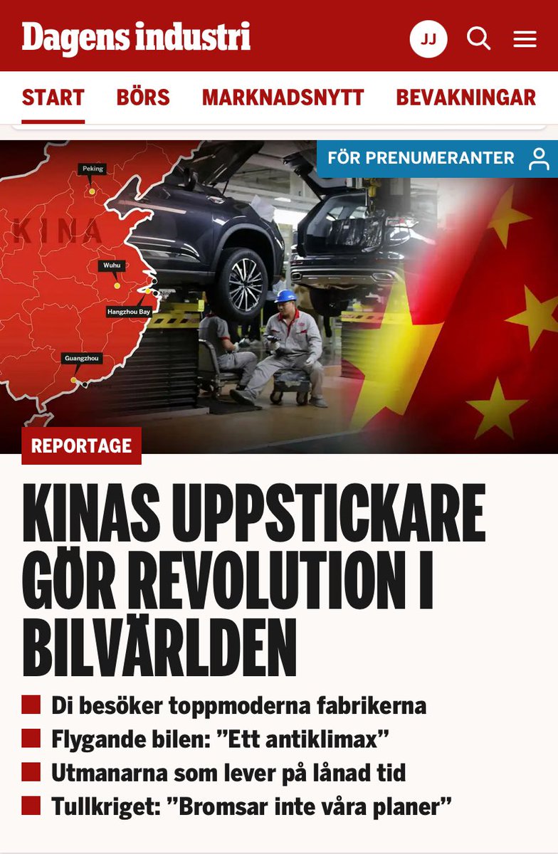 Mycket bra reportage från den kinesiska bilindustrin signerat <a href="/dagensindustri/">Dagens industri</a>:s <a href="/karinolander_/">Karin Olander</a> .

di.se/nyheter/kina-l…