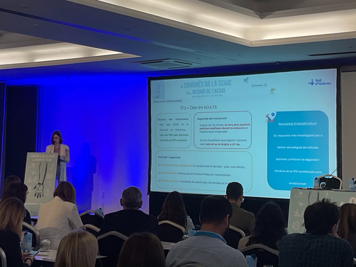 SCAIC (@scaic_cat) on Twitter photo Comunicació Oral #CongresScaic2024
Dra Sofia Carreras <a href="/vallhebron/">Vall d'Hebron</a>
#omalizumab amb #immunoterapiaoral en adults, es possible la retirada? Comunicació Oral #CongresScaic2024
Dra Sofia Carreras <a href="/vallhebron/">Vall d'Hebron</a>
#omalizumab amb #immunoterapiaoral en adults, es possible la retirada?