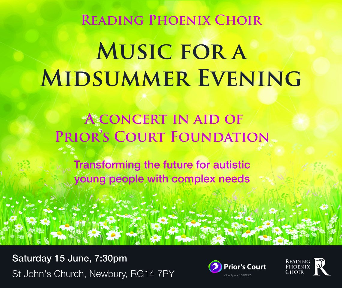We're heading to #Newbury this afternoon to sing and raise money for <a href="/PriorsCourt/">Prior's Court</a>. The weather may be a bit dreary outside, but we guarantee to brighten up your evening! Tickets available online and on the door- readingphoenixchoir.com/priorscourt #singing