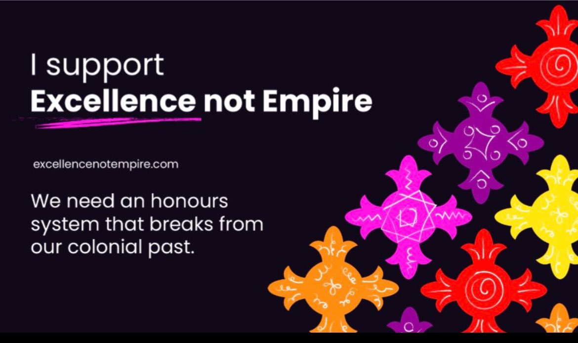 Congrats to everyone awarded an honour in the Kings Birthday List today. If you believe we need an honours system we can all be proud of please support our campaign. A simple name change can make Honours the celebration of excellence we want it to be #ExcellenceNotEmpire