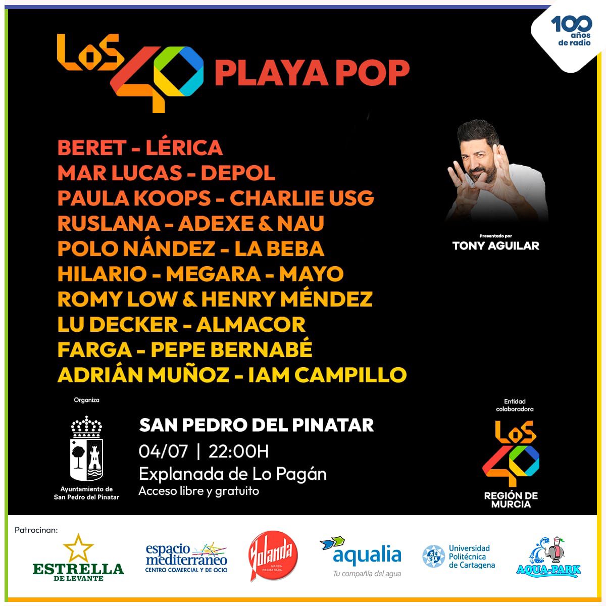 VOLVEMOS AL MAR MENOR 🏖️🎶😎 … y van 26 años!!!!

Esto es #Los40PlayaPop 2024. 

Con <a href="/Los40_RM/">LOS40 RegióndeMurcia</a> y <a href="/Ayto_Pinatar/">Ayuntamiento de San Pedro del Pinatar</a>