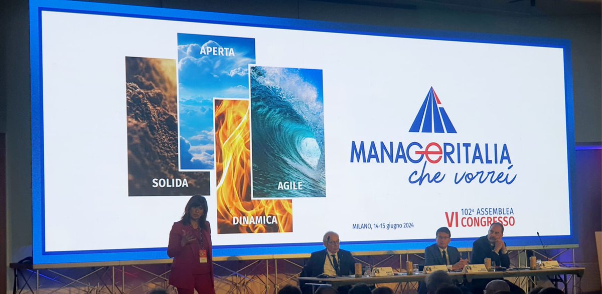 Allo Sheraton San Siro Milano, la 102ma Assemblea Manageritalia. 

Durante i lavori odierni, ho presentato il bilancio consuntivo e tra gli altri punti all’ordine del giorno, a breve, ci saranno le elezioni per il rinnovo delle cariche sociali per il quadriennio 2024-2028.