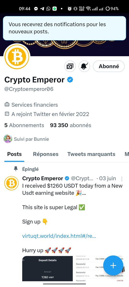 HayouOmar's tweet photo. @Cryptoemperor06 bc1qdp5vx27ae7efc7r02kse545f5cw6dpgwyjsr3y https://t.co/iF034wlmnB