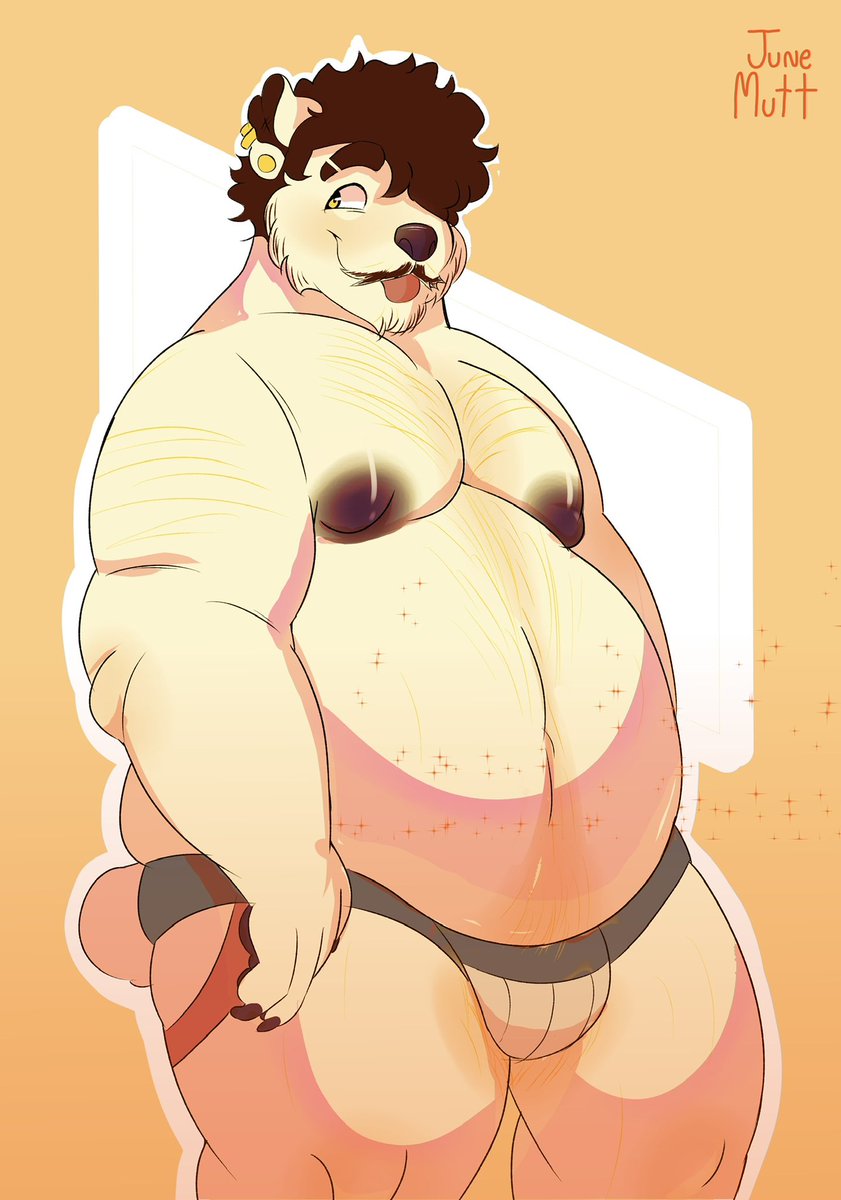 JuneMutt_'s tweet image. Silly art trade I did!! Proud of the body in this! ✨