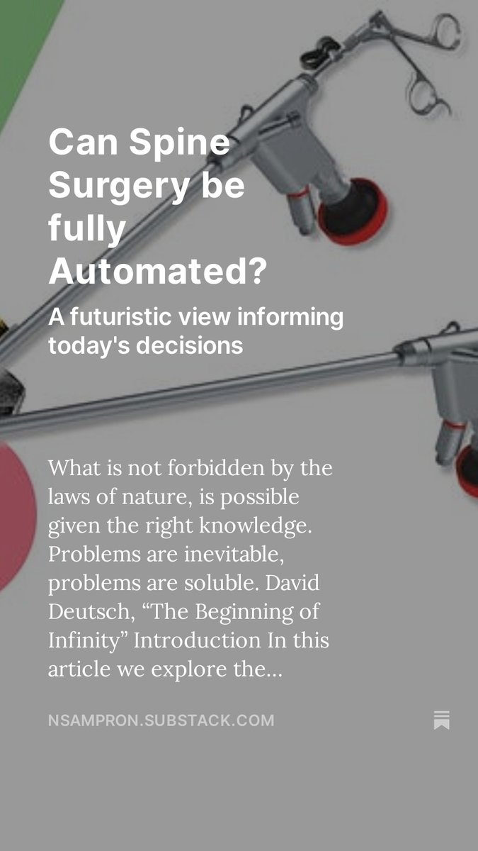 Thinking about the future isn't about prophecy; it's about making better decisions today.

<a href="/virtualspine/">Virtual Global Spine Conference</a> 

My view about present and future robotics 👇👇👇

nsampron.substack.com/p/can-spine-su…