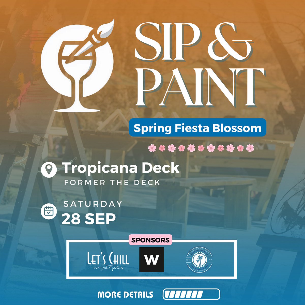iamlets_chill's tweet photo. Mark your calendars 📆. The canvas awaits on September 28th thereby Tropicana Deck📍. Get your creativity ready for another unforgettable Sip &amp; Paint experience 🎨🍷🍾
#SipNPaintLs https://t.co/hiH4l64dFK