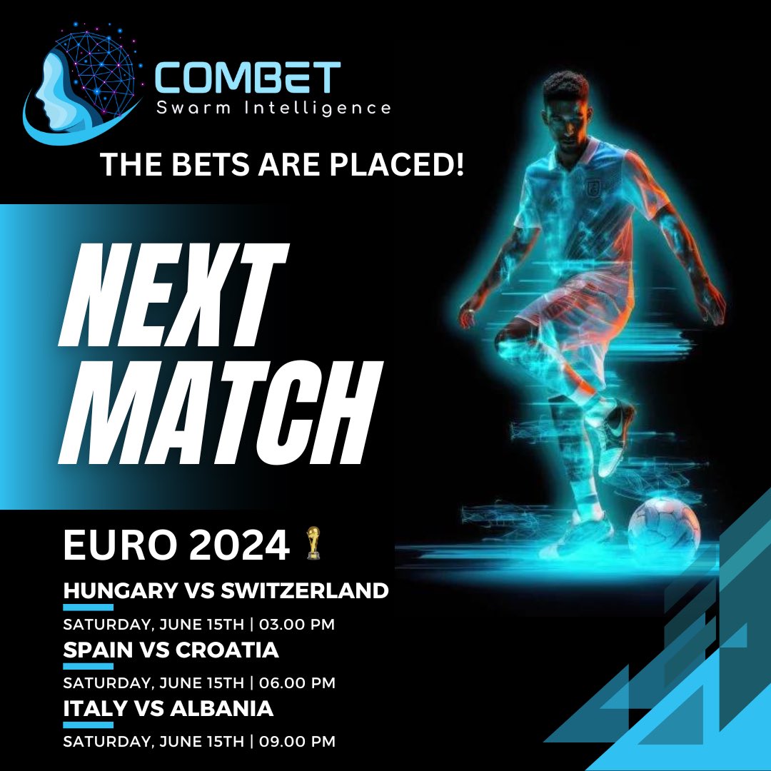 combetcoin's tweet photo. The second community bet is set!

Today Spain is playing against Croatia! With the second part of the combo bet we are betting on Spain to win today's game.

#EM2024 #Communitybet #EURO2024   #COMBET #communitybet https://t.co/9AGHaI795u