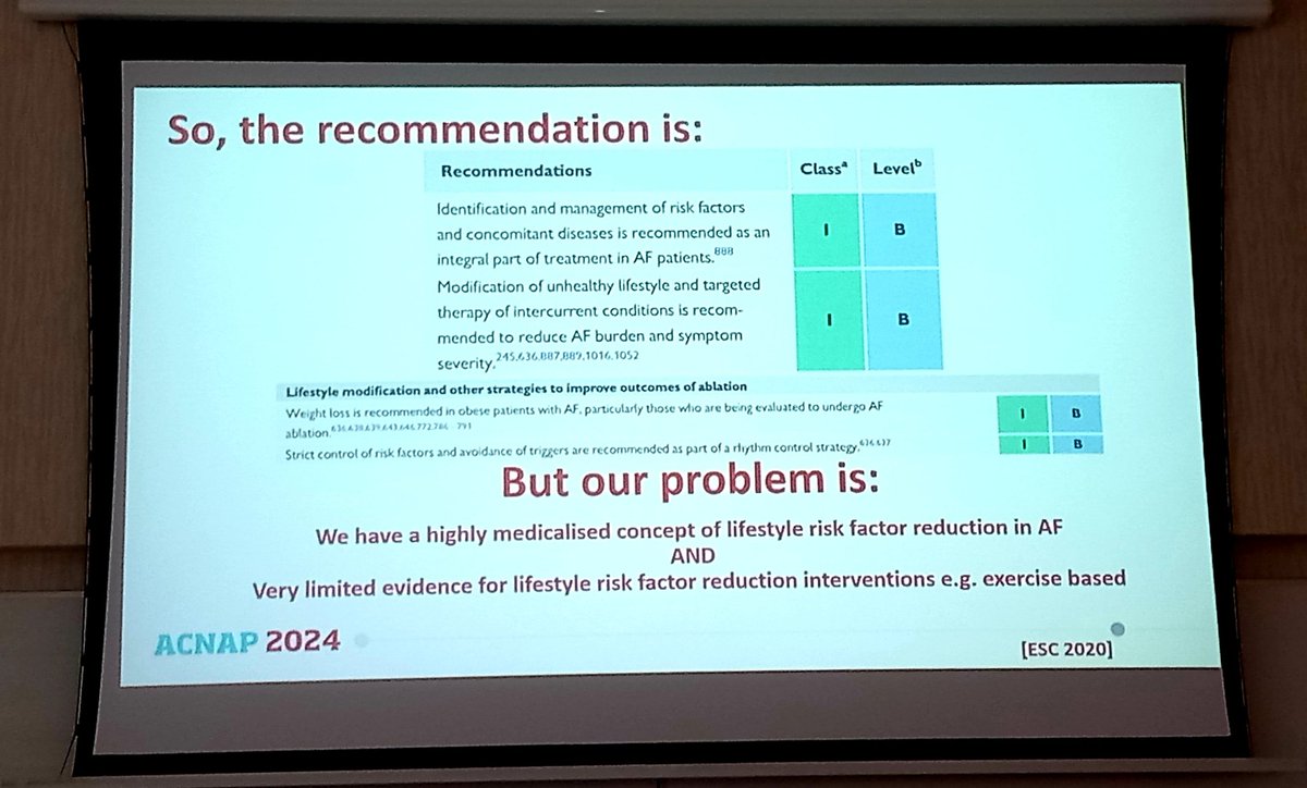 NRS Cardiovascular Research Network (@nrs_cvresearch) on Twitter photo AF - Challenges of lifestyle risk reduction. Alice Pearsons describes the barriers that need to be addressed to help patients overcome the challenges.
#ACNAP2024
<a href="/lisneubeck/">Prof Lis Neubeck</a>
@AlicePearsons AF - Challenges of lifestyle risk reduction. Alice Pearsons describes the barriers that need to be addressed to help patients overcome the challenges.
#ACNAP2024
<a href="/lisneubeck/">Prof Lis Neubeck</a>
@AlicePearsons