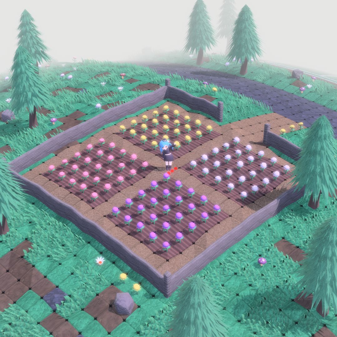 dekirisu's tweet image. 🐺 added stone fence
🐔 ..to fence stuff
#bevyengine #gamedev #indiegame #rustlang #screenshotsaturday