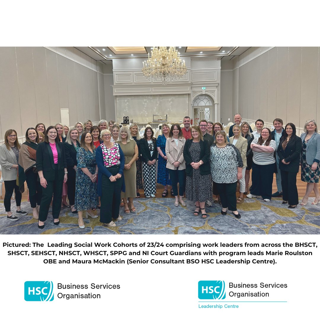 BSO_NI's tweet photo. @BSO_NI Leadership Centre wish to congratulate all 34 Leading Social Work attendees who completed the newly PIP accredited program on the 12 June 2024. Attendees shared excellent presentations with expert panels from across social work NI.
#BSO #Leadershipcentre #SWLeadership https://t.co/A9WMUoUj1Q