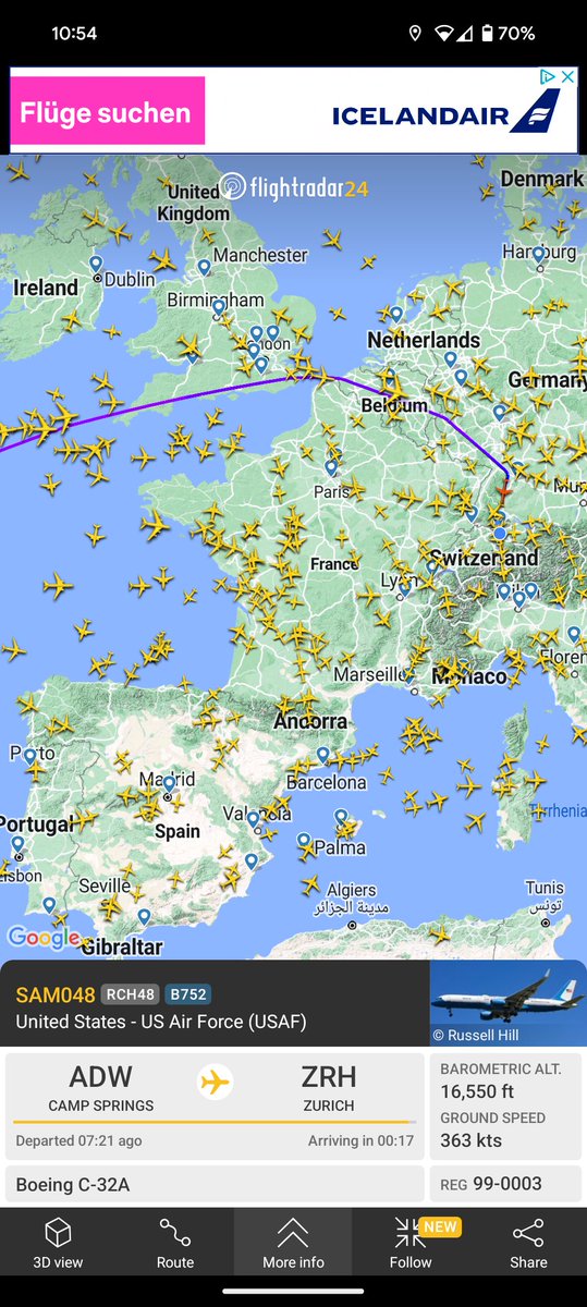 Why does <a href="/VP/">Vice President JD Vance</a>'s plane circumvent the French airspace? <a href="/flightradar24/">Flightradar24</a> !