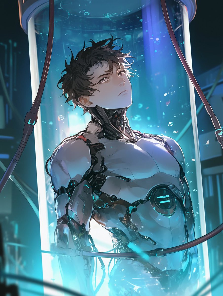 見た目は涼しく感じますが、じつは体温の培養液に浸かっています
#AIサイボーグ部