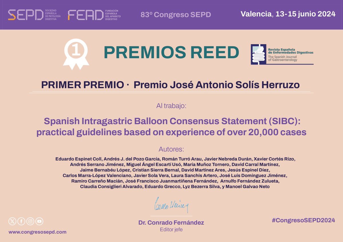Sociedad Española de Patología Digestiva (SEPD) tweet media