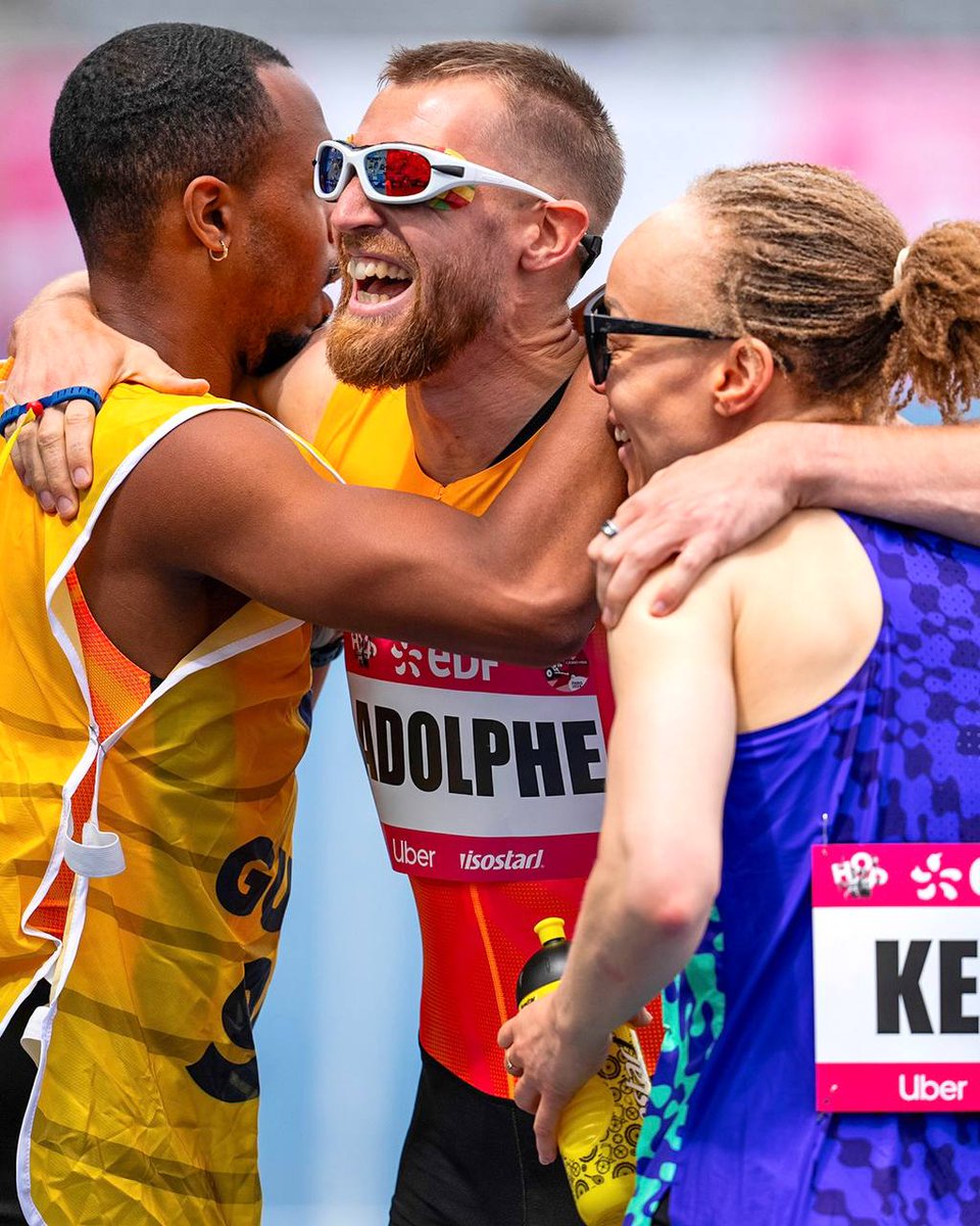 🔥 À l'occasion de la deuxième journée de l'Handisport Open de Paris au Stade Charléty, Timothée Adolphe (accompagné de son guide Jeffrey Lami) a amélioré le record d'Europe T11 du 400 m en 50"03, devenant le deuxième performeur de l'histoire sur le tour de piste, non loin du