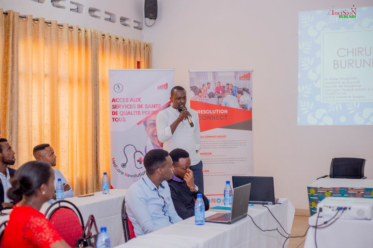 <a href="/AbucSurgery/">ABUC (Burundian Surgery Association)</a> <a href="/SantemagB/">Santémag Burundi</a> <a href="/KidsOperating/">Kids Operating Room</a> <a href="/AssoChirPed/">Association des chirurgiens pédiatres en formation</a> <a href="/ASOU_Official/">Association of Surgeons of Uganda (ASOU)</a> <a href="/HarvardPGSSC/">Harvard Global Surgery</a> Dr <a href="/DidierKamatari/">Didier Kamatari</a>,general surgeon ,started his presentation by this word "The concept of Global Surgery lies very much in continual learning". He talked about the 5 key messages of the Lancet Commission and mentioned that if politics referred to them,..
3/n