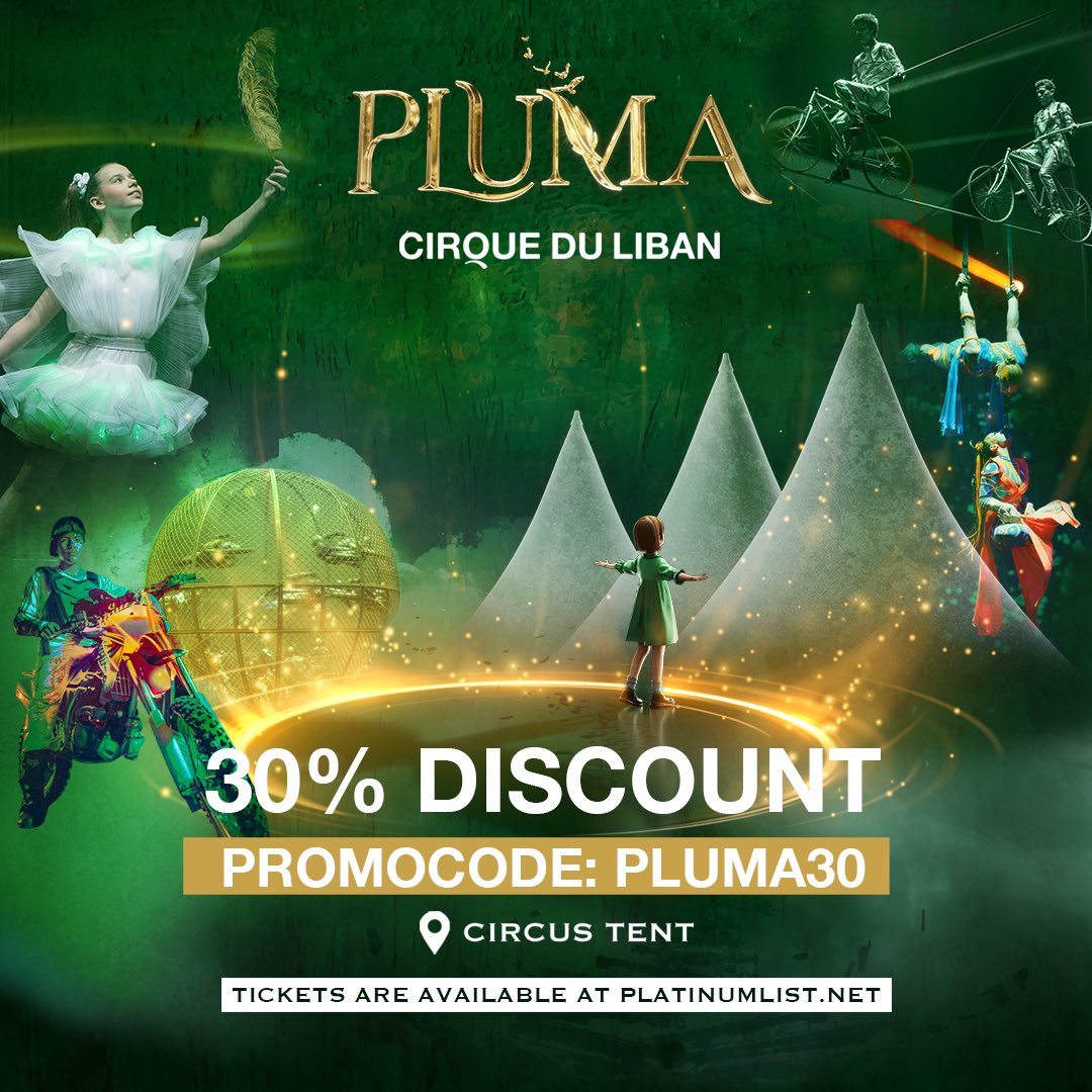 DFCMall's tweet image. Experience the magic, wonder, and excitement as they collide under the roof of #DFCM this Eid! Prepare to be mesmerized by the enchanting performance of PLUMA, offering a world-class circus experience and enjoy 30% off this Eid! Book your tickets dubai.platinumlist.net/event-tickets/…