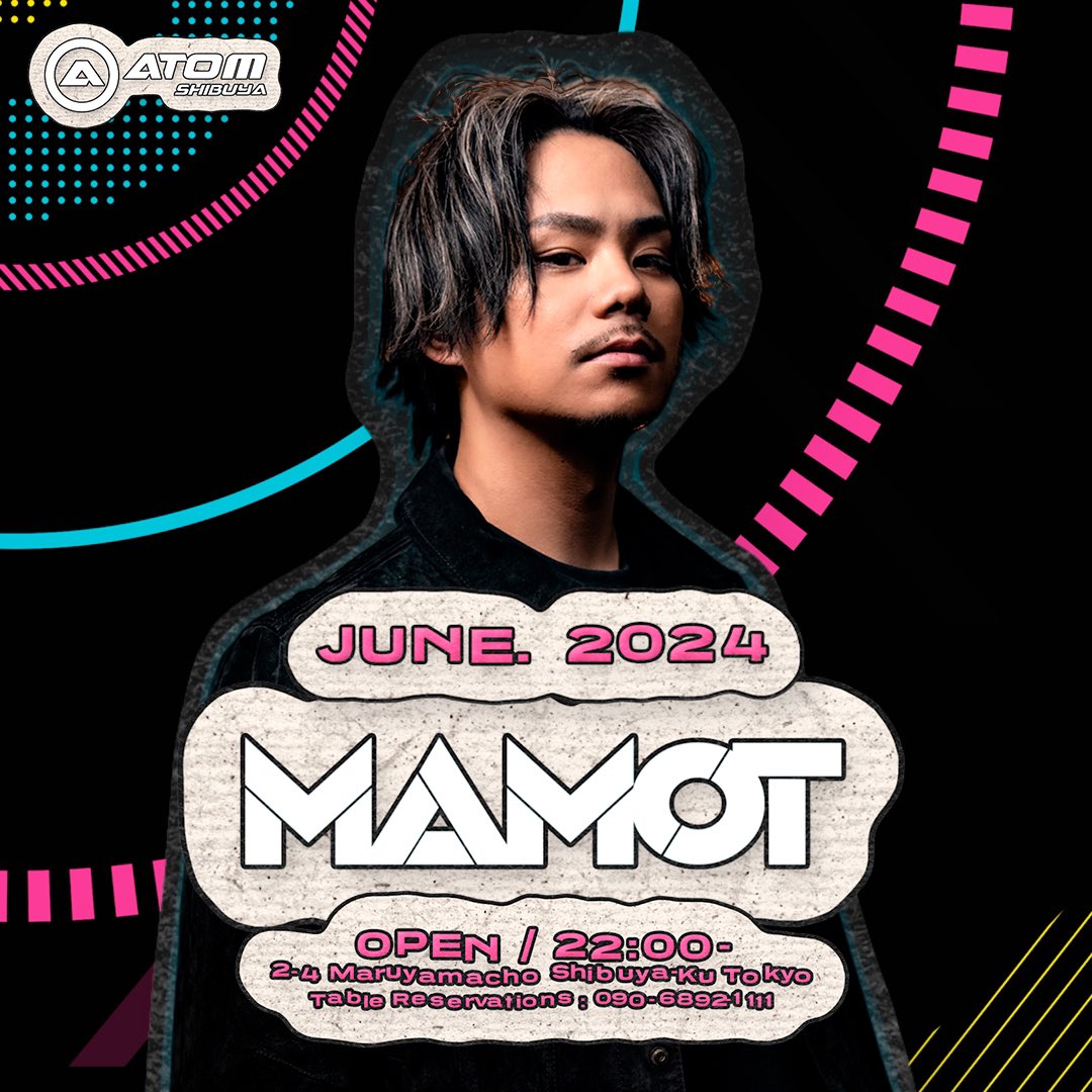 6/15 ATOM SHIBUYA Saturday
<a href="/rude_lies/">RudeLies</a> <a href="/djTORA_jp/">DJ TORA</a> 
<a href="/djmii_m/">𝕸𝖎𝖎</a> <a href="/DJ_MAMOT/">MAMOT</a>