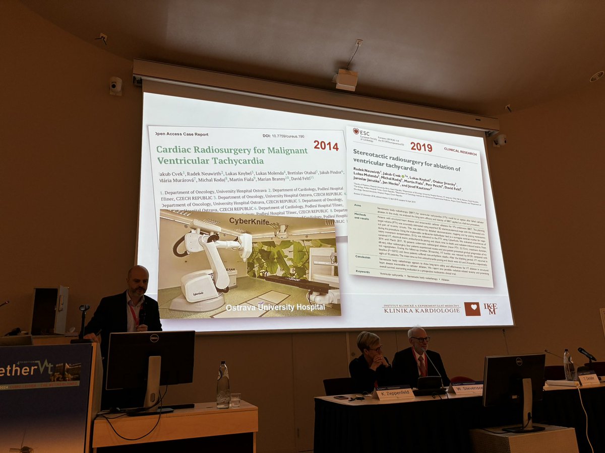 Thomas Deneke (@epdeneke) on Twitter photo #TogetherVT2024 @petrpeichl discusses stereotactic VT ablation. Great session, intensive expert presentations. So much to learn in VT management. <a href="/KatjaZeppenfeld/">Katja Zeppenfeld</a> <a href="/PaoloDellaBell1/">Paolo Della Bella</a> <a href="/JosefKautzner/">Josef Kautzner</a> #TogetherVT2024 @petrpeichl discusses stereotactic VT ablation. Great session, intensive expert presentations. So much to learn in VT management. <a href="/KatjaZeppenfeld/">Katja Zeppenfeld</a> <a href="/PaoloDellaBell1/">Paolo Della Bella</a> <a href="/JosefKautzner/">Josef Kautzner</a>