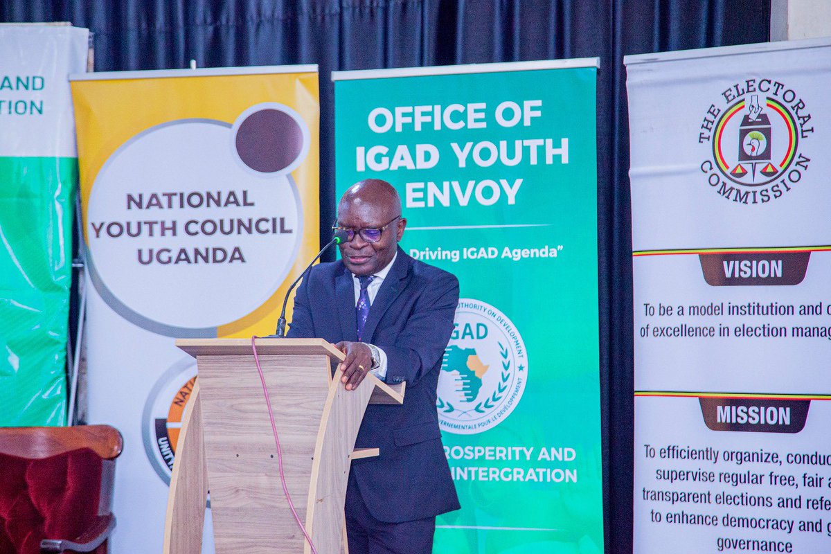 Keynote address by Justice Simon Byabakama, Chairperson of the <a href="/UgandaEC/">The Electoral Commission - Uganda</a> . 

#ECYouthEngage
#IGADYouthDialogue